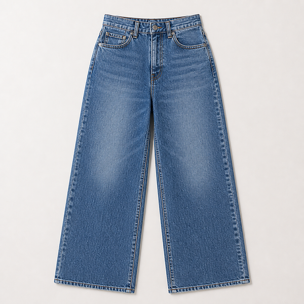 Wide Denim Pants