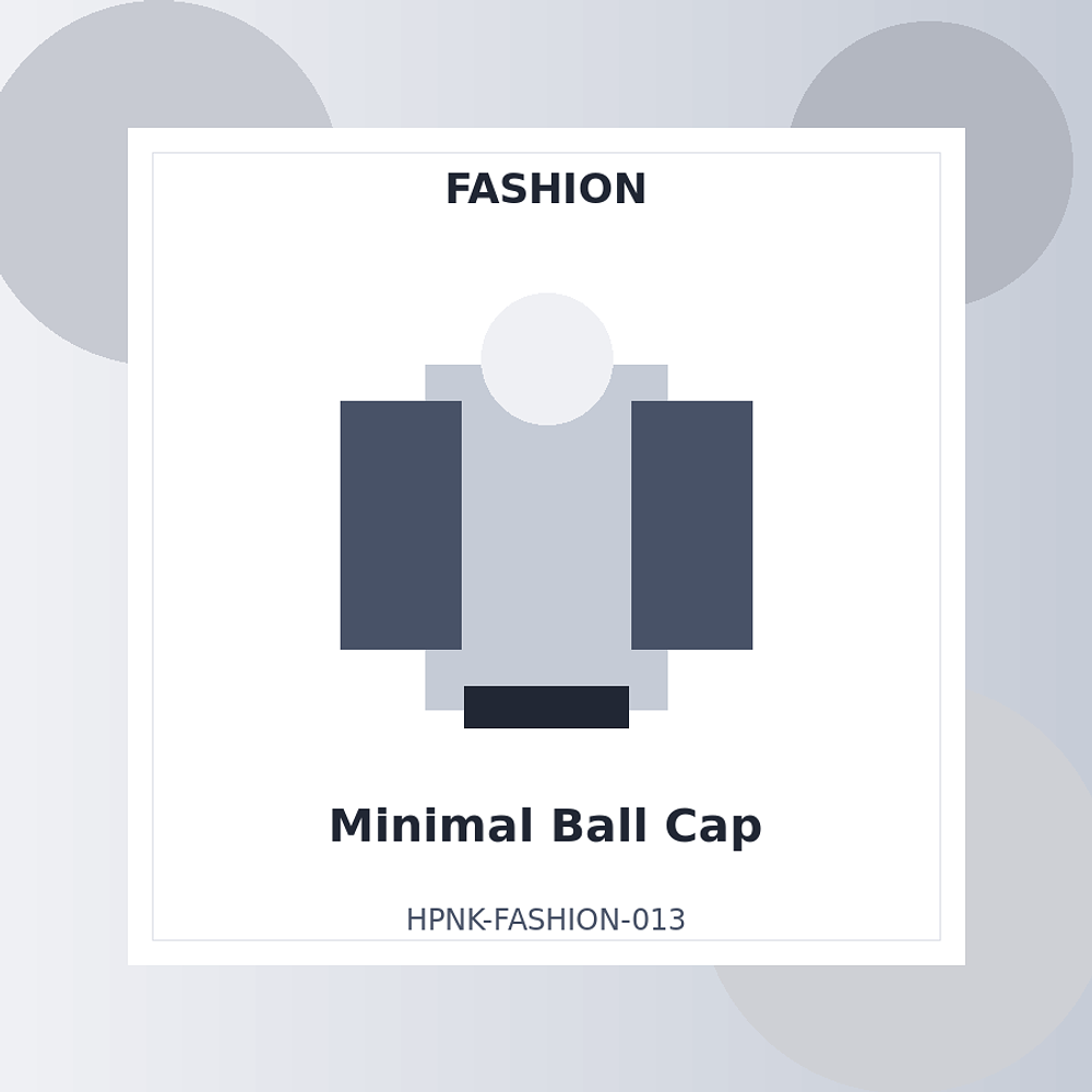 Topi Ball Cap Minimal